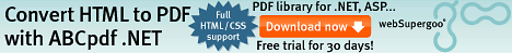 We recommend ABCpdf for converting HTML documents to PDF...